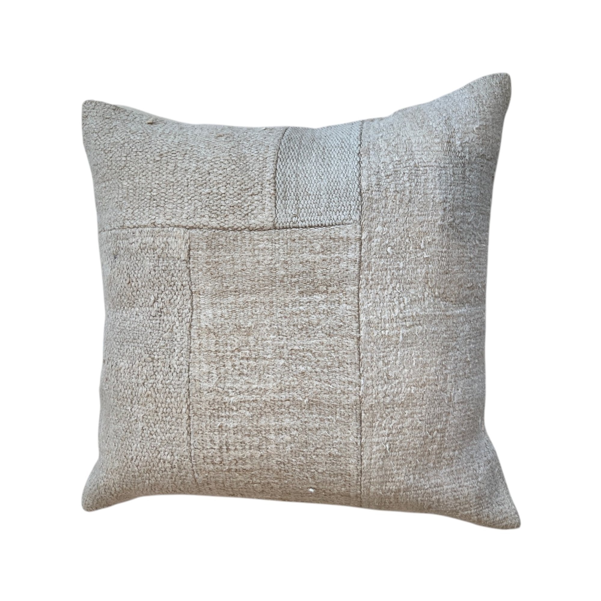 White Patchwork Pillow