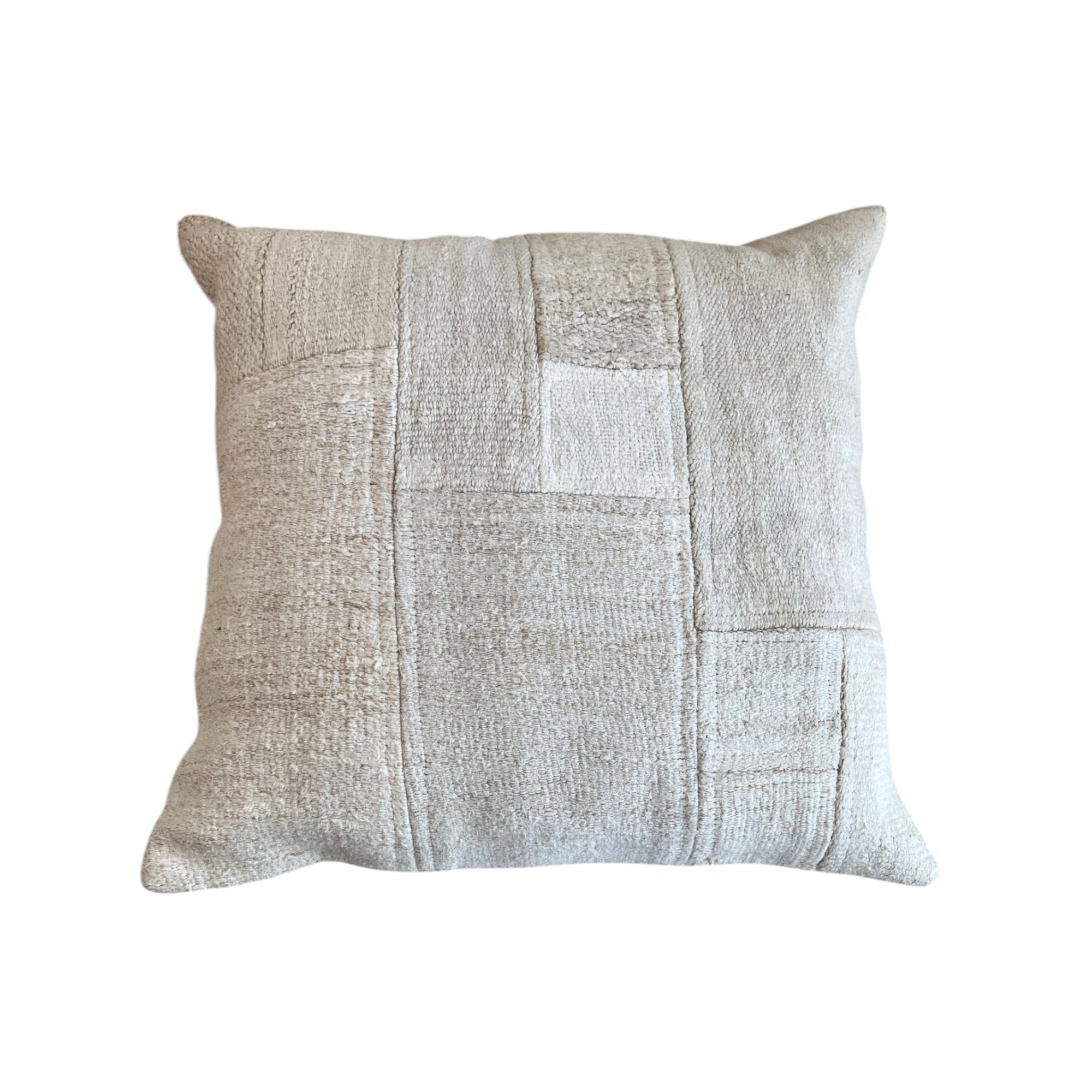 White Patchwork Pillow