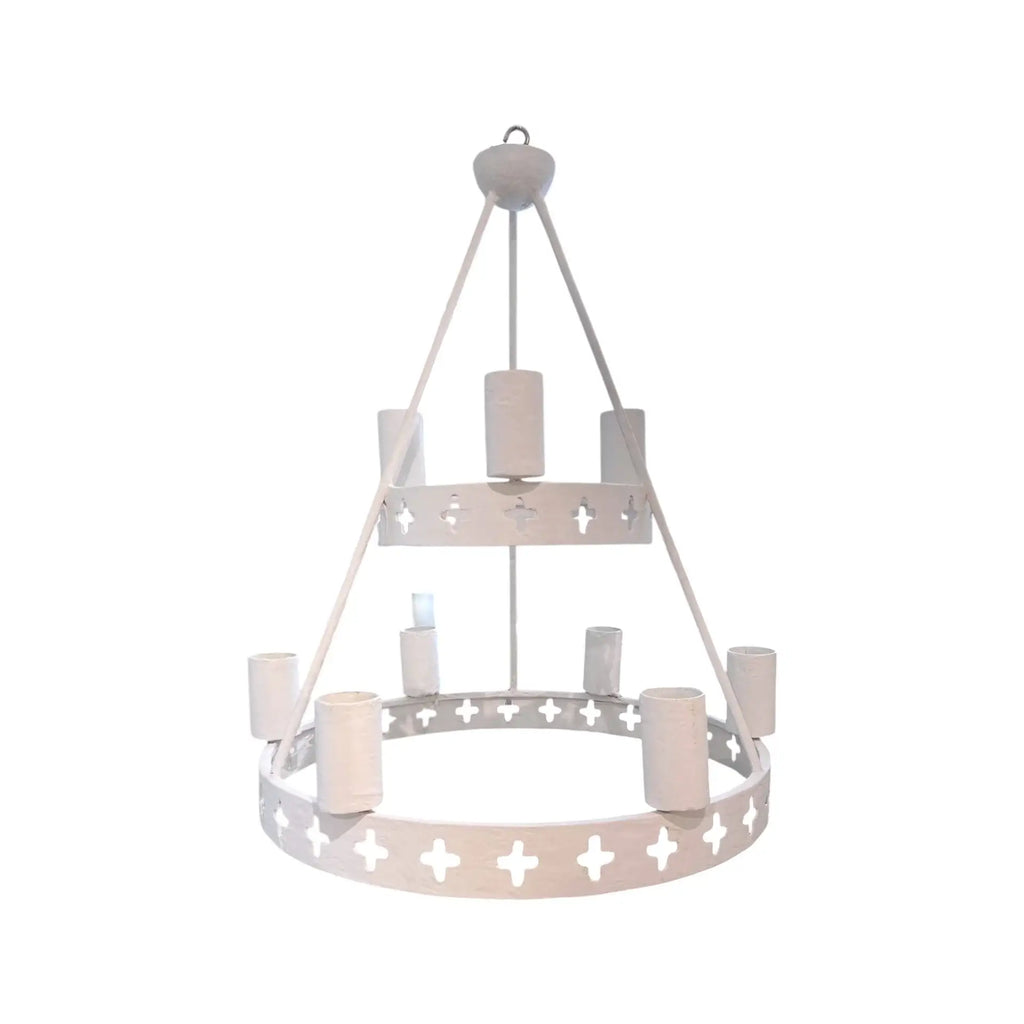 Maison Contemporary Plaster X Chandelier