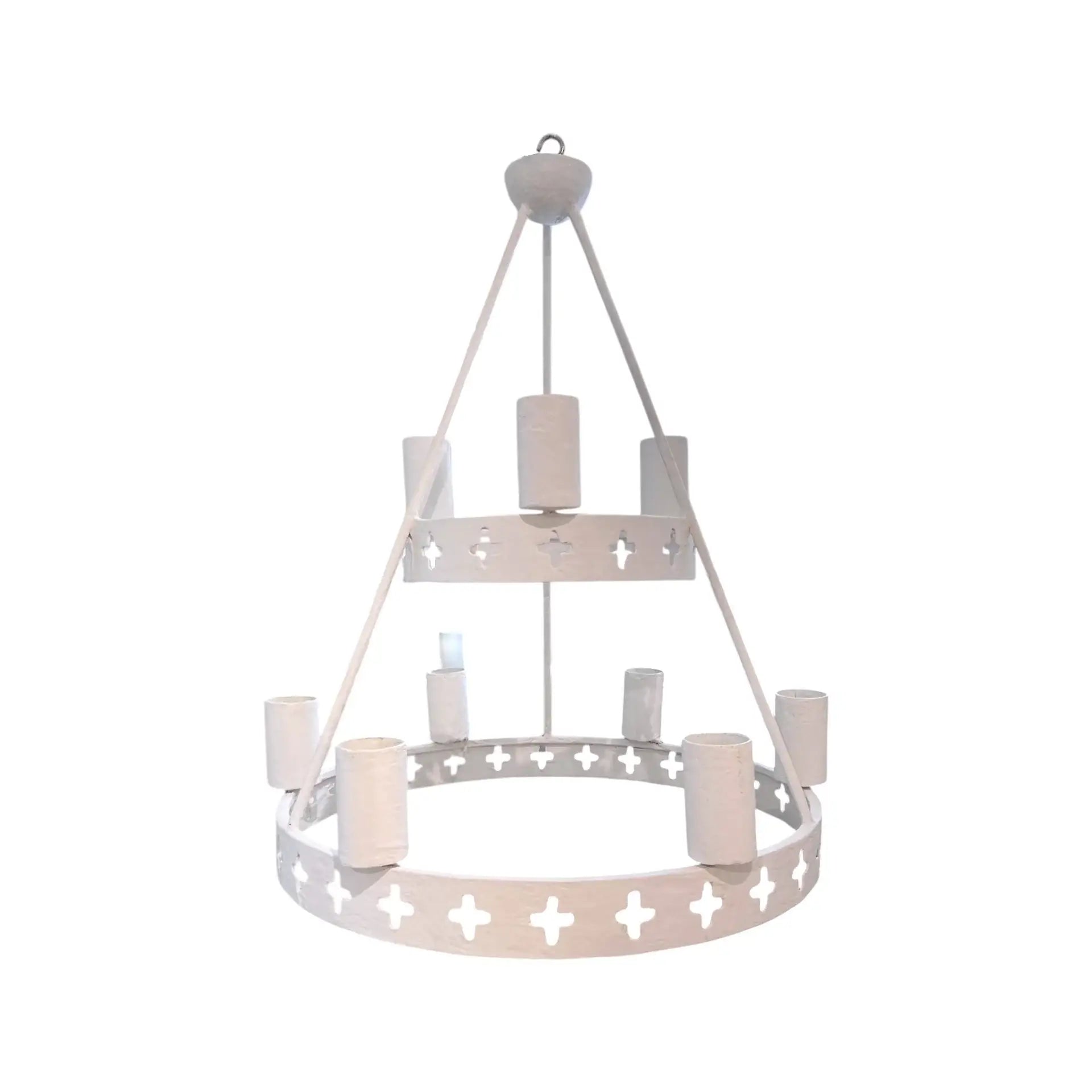 Maison Contemporary Plaster X Chandelier
