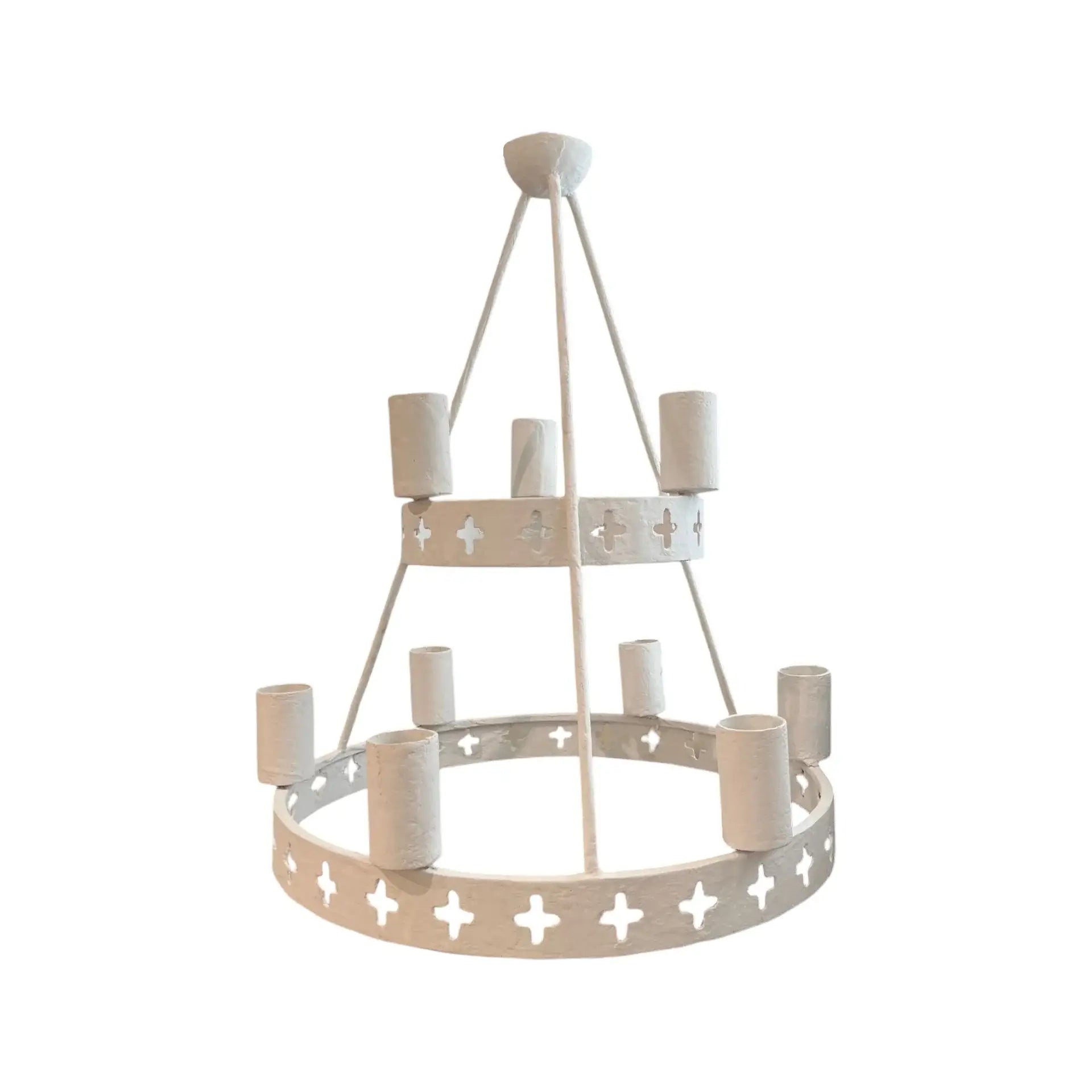 Maison Contemporary Plaster X Chandelier
