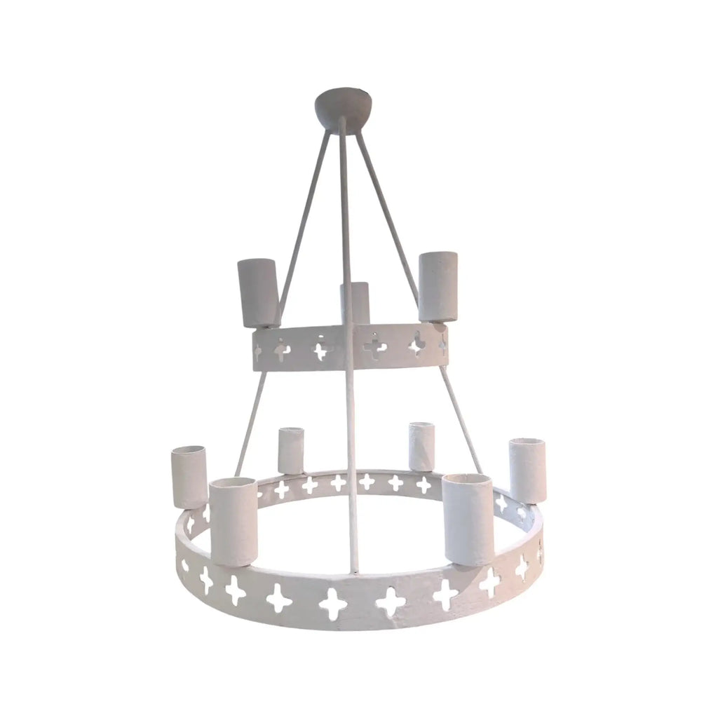 Maison Contemporary Plaster X Chandelier