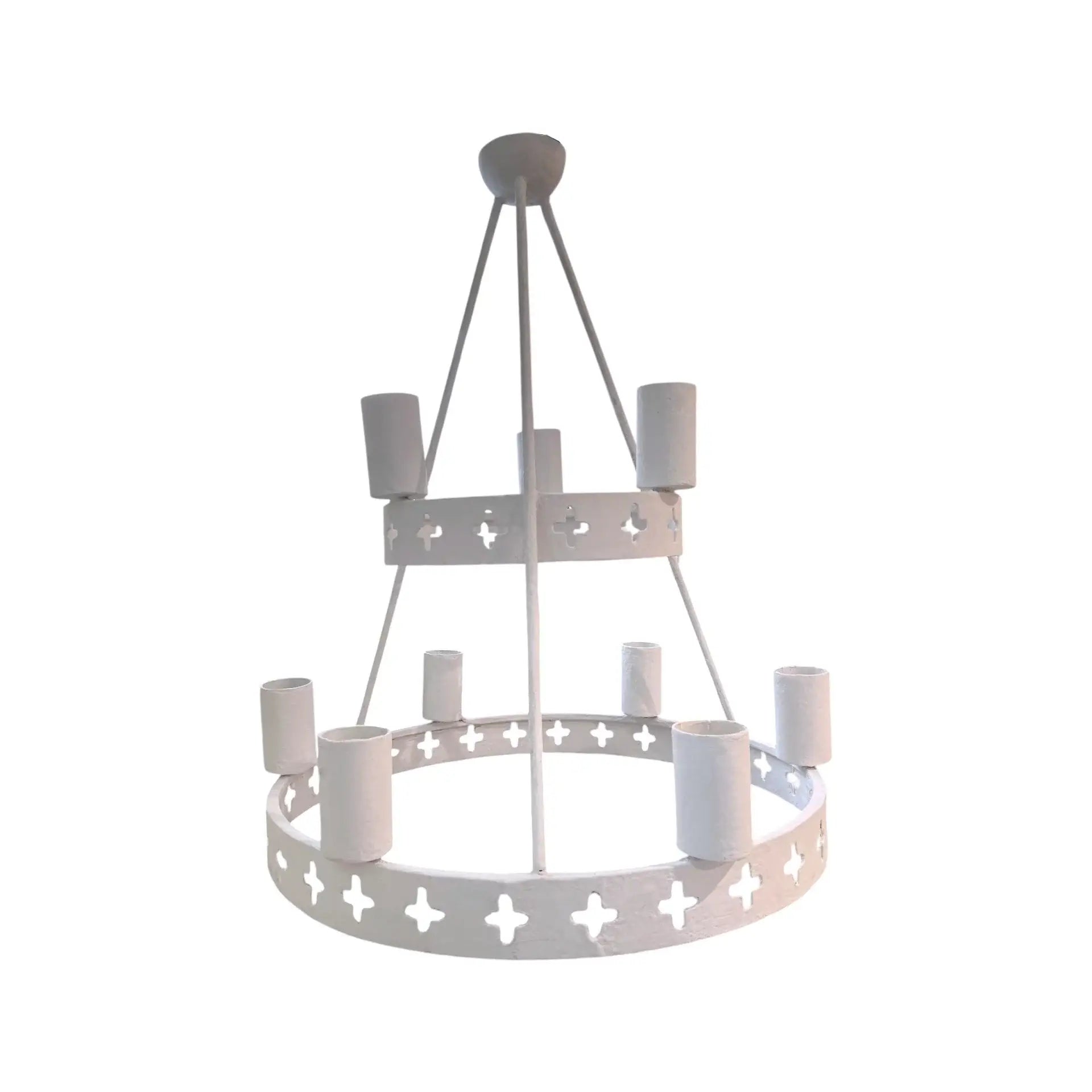 Maison Contemporary Plaster X Chandelier