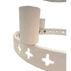 Maison Contemporary Plaster X Chandelier