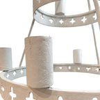 Maison Contemporary Plaster X Chandelier