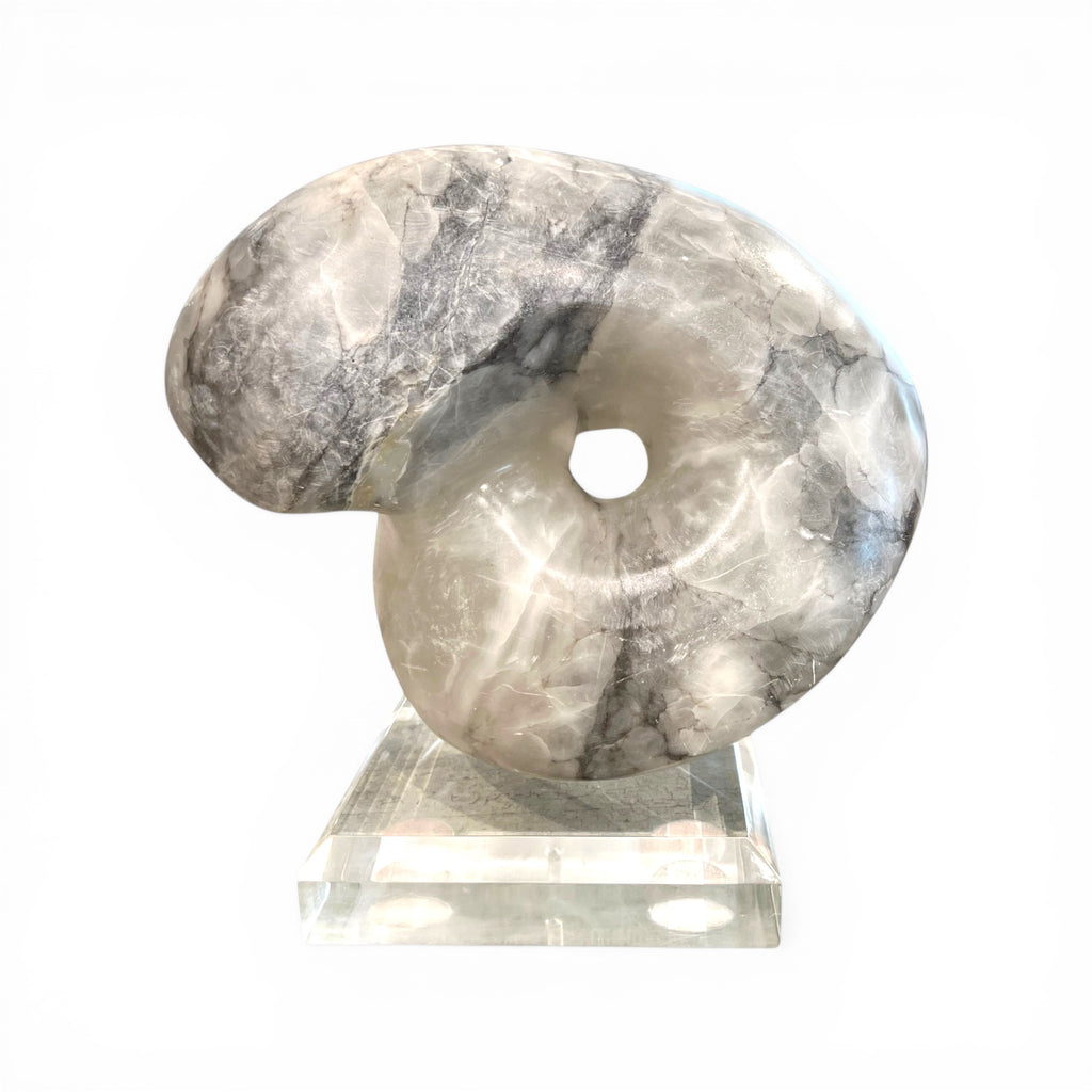Midcentury Marble Sculpture on Acrylic Base