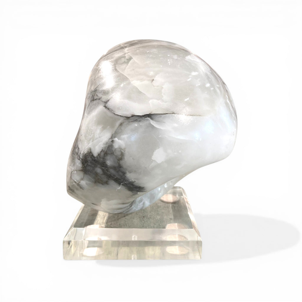 Midcentury Marble Sculpture on Acrylic Base