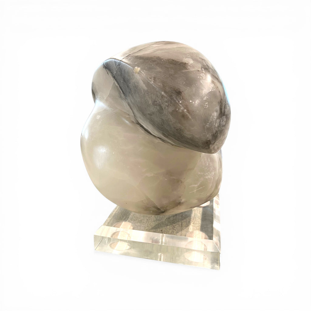 Midcentury Marble Sculpture on Acrylic Base