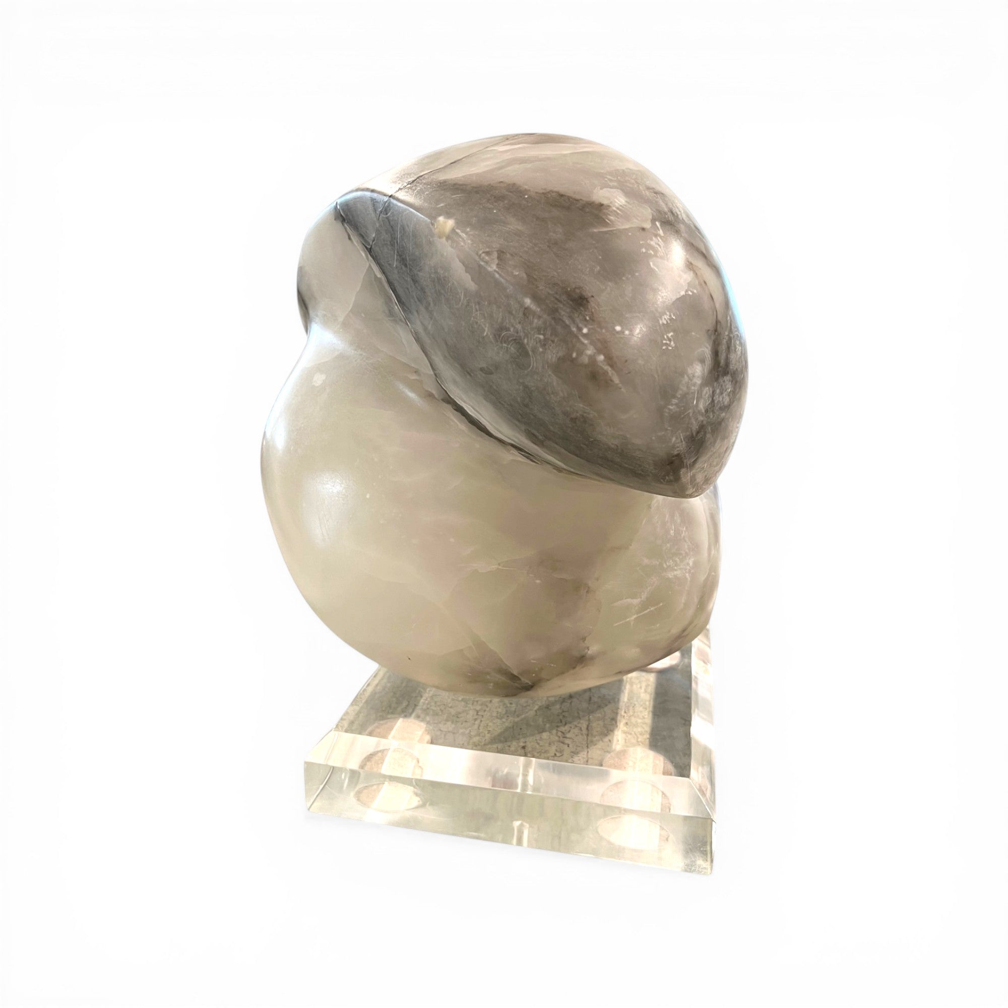 Midcentury Marble Sculpture on Acrylic Base