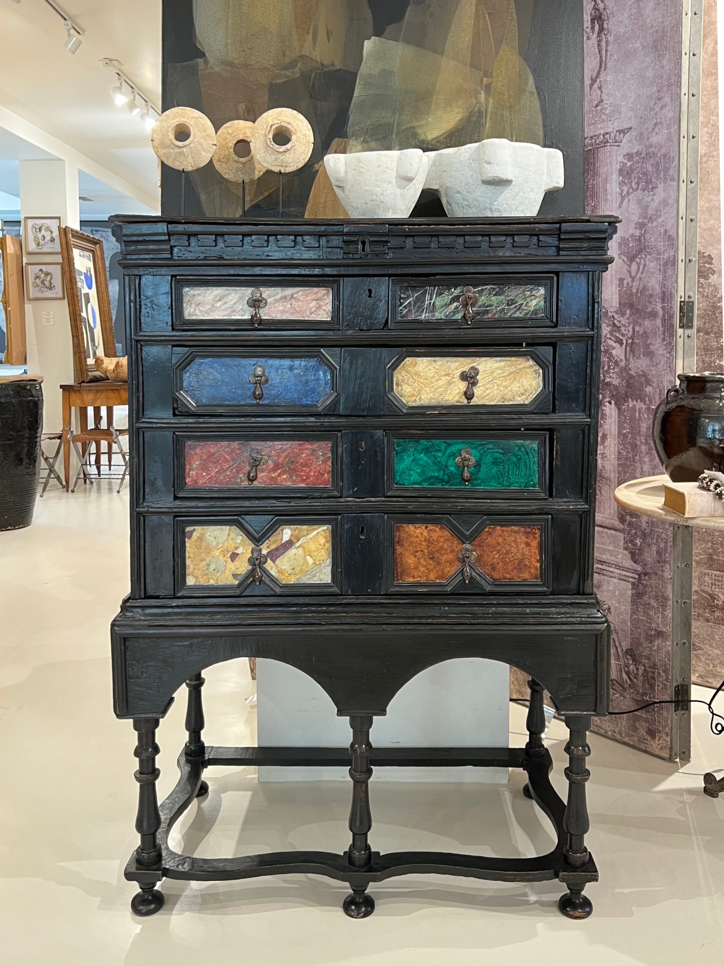 18th Century Italian Chest on Stand