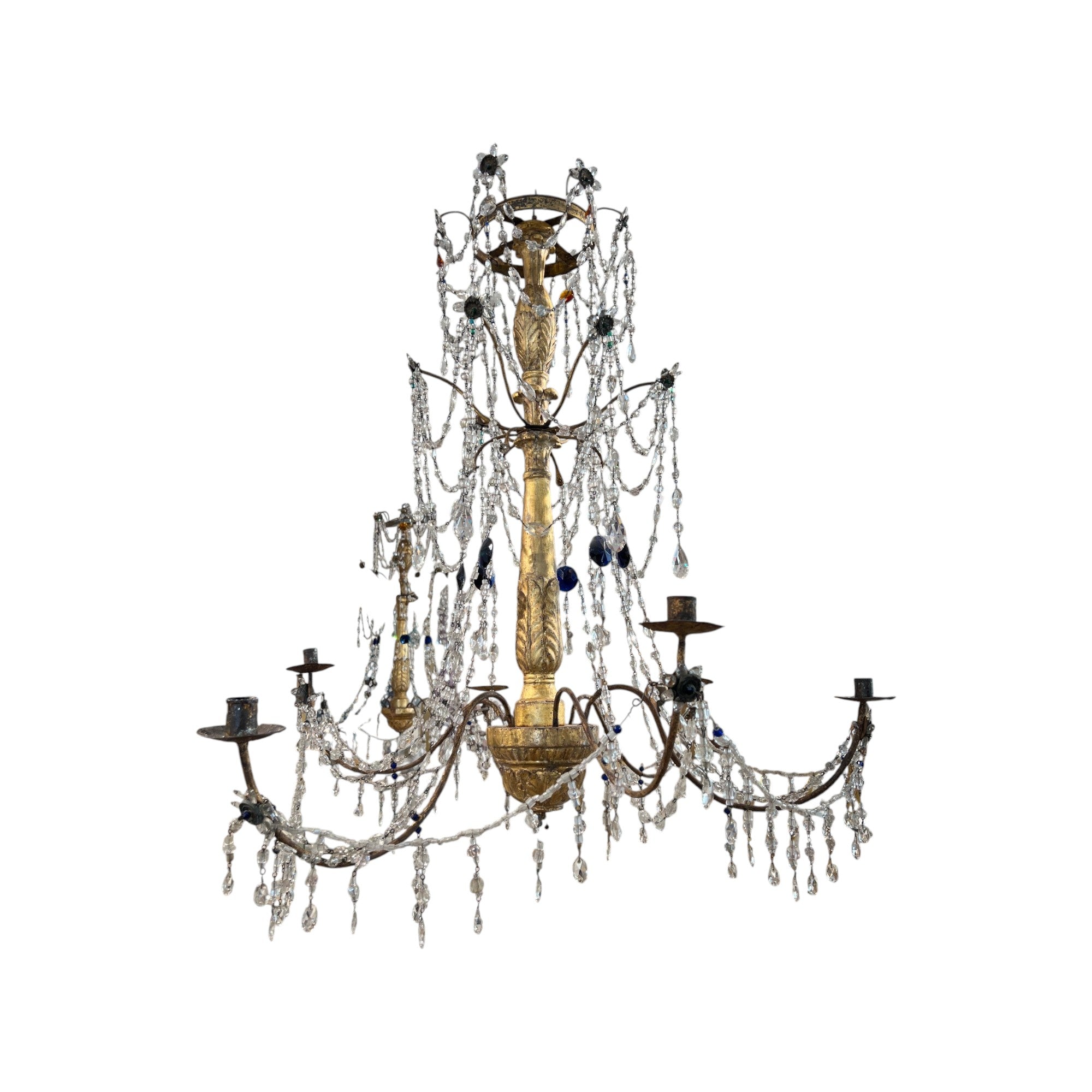18th Century Italian Pair of Chandeliers from Genoa