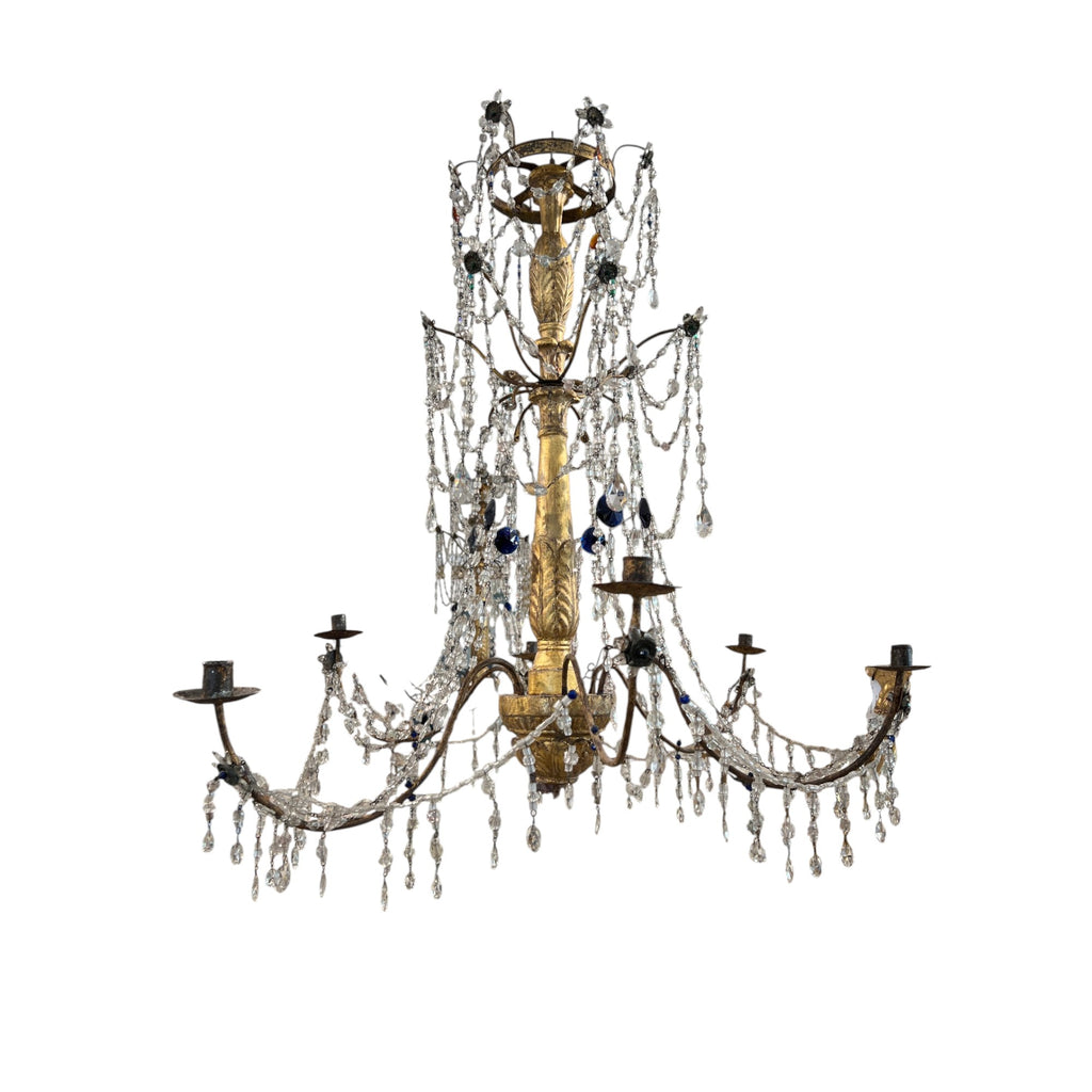18th Century Italian Pair of Chandeliers from Genoa