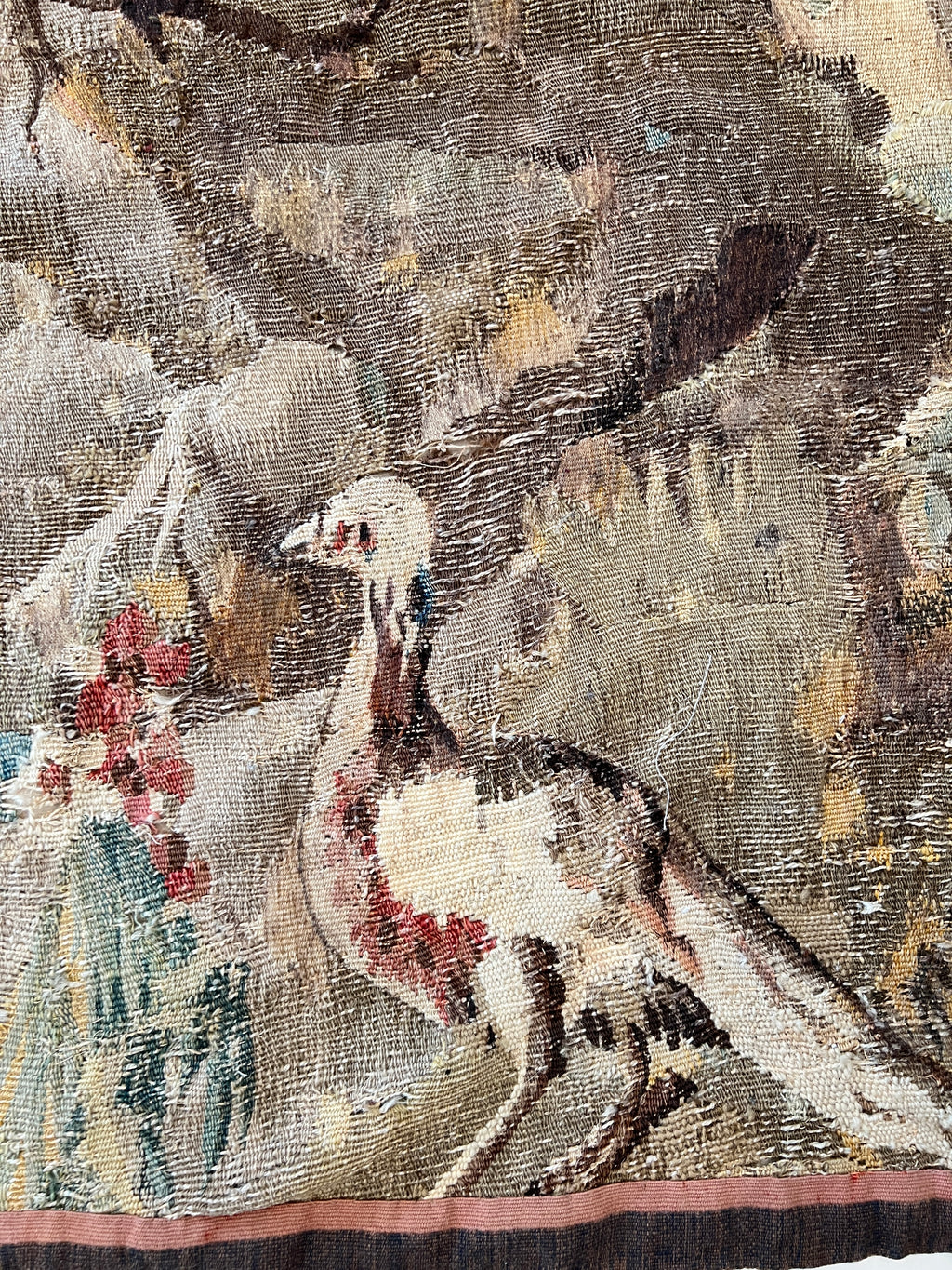 18th/19th Century Landscape European Tapestry Fragment