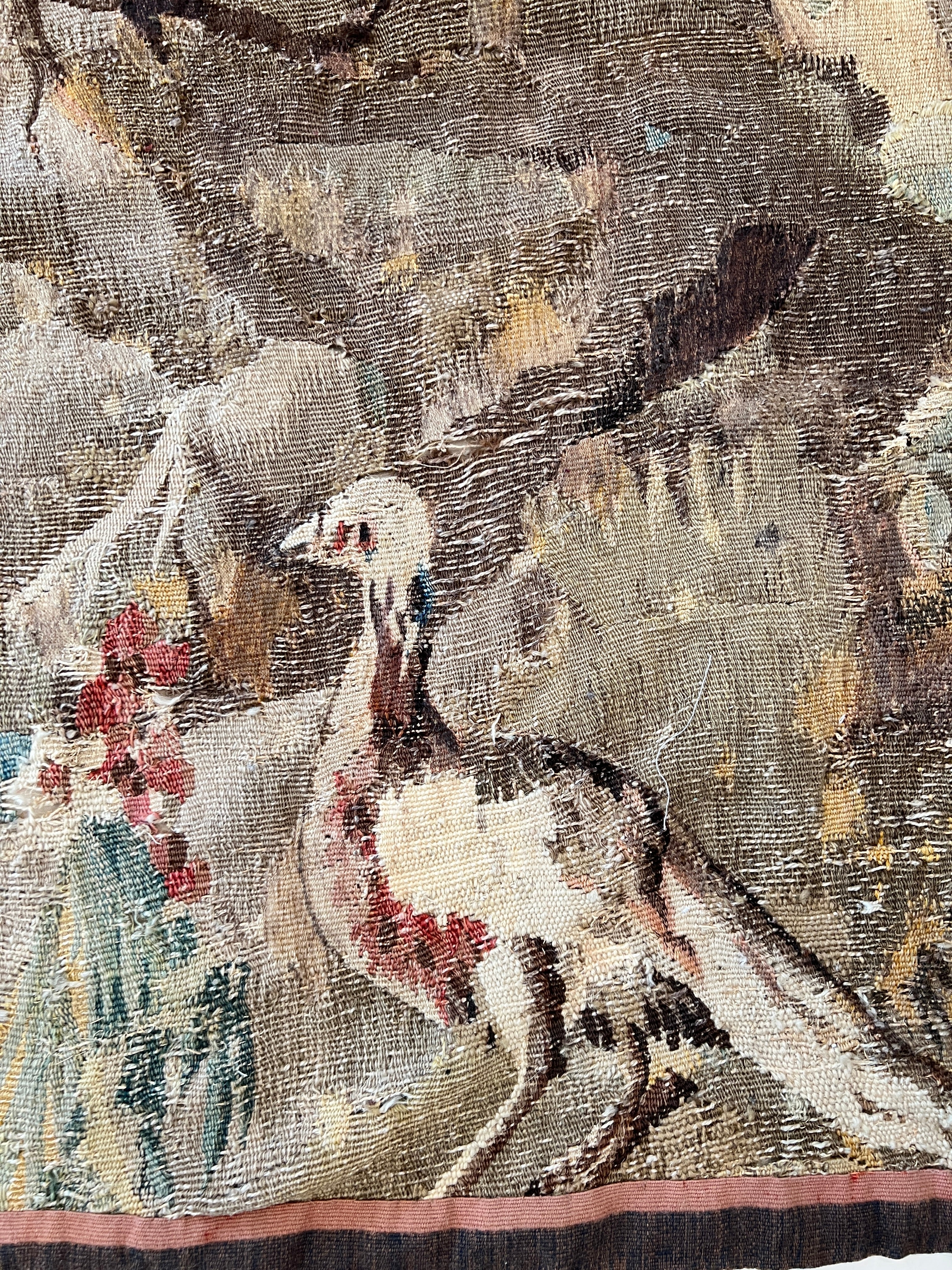 18th/19th Century Landscape European Tapestry Fragment