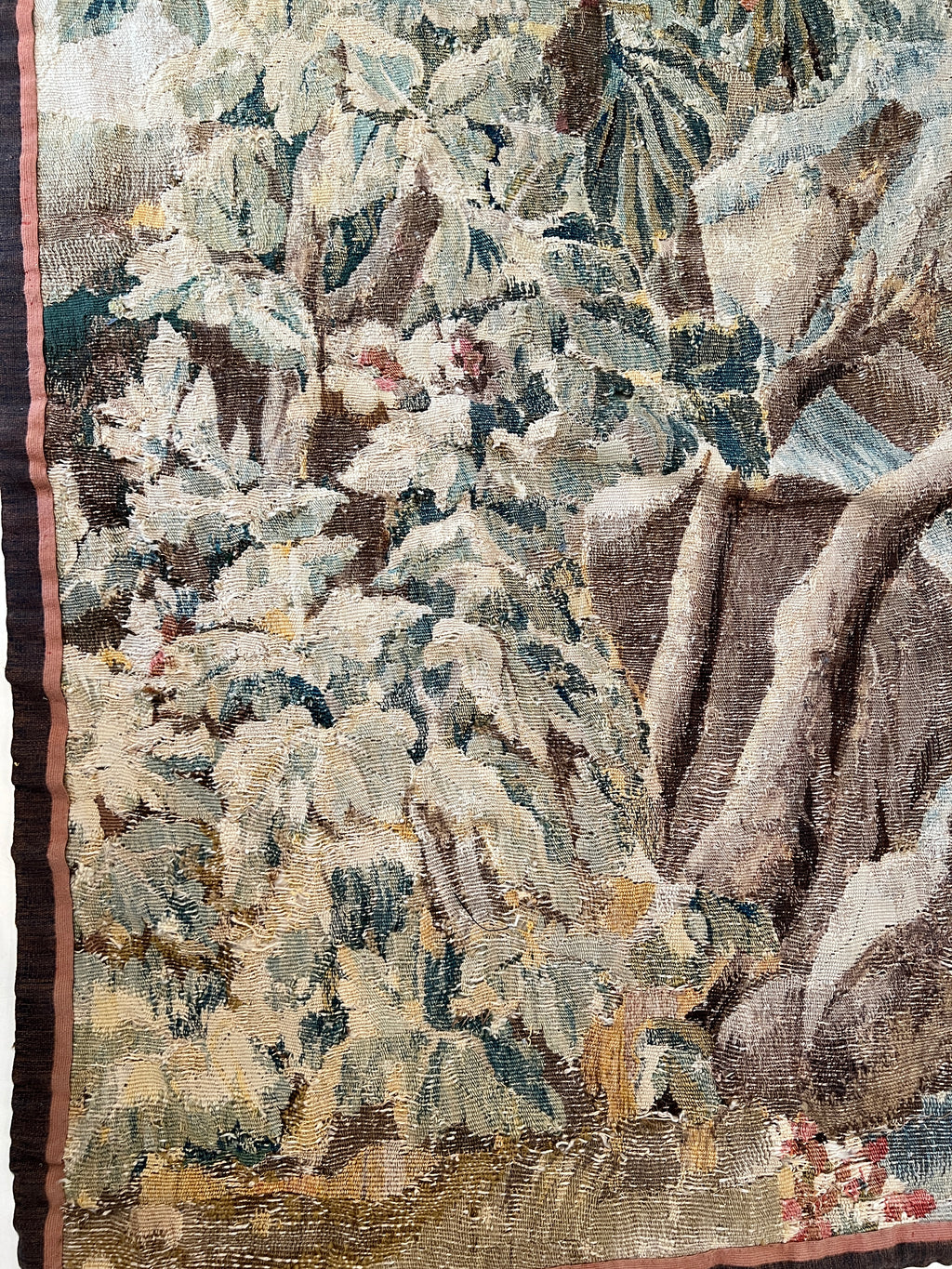 18th/19th Century Landscape European Tapestry Fragment