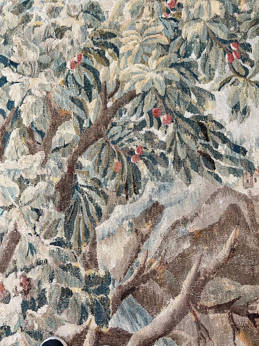 18th/19th Century Landscape European Tapestry Fragment