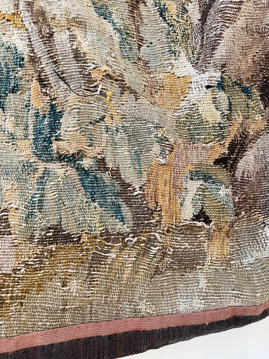 18th/19th Century Landscape European Tapestry Fragment