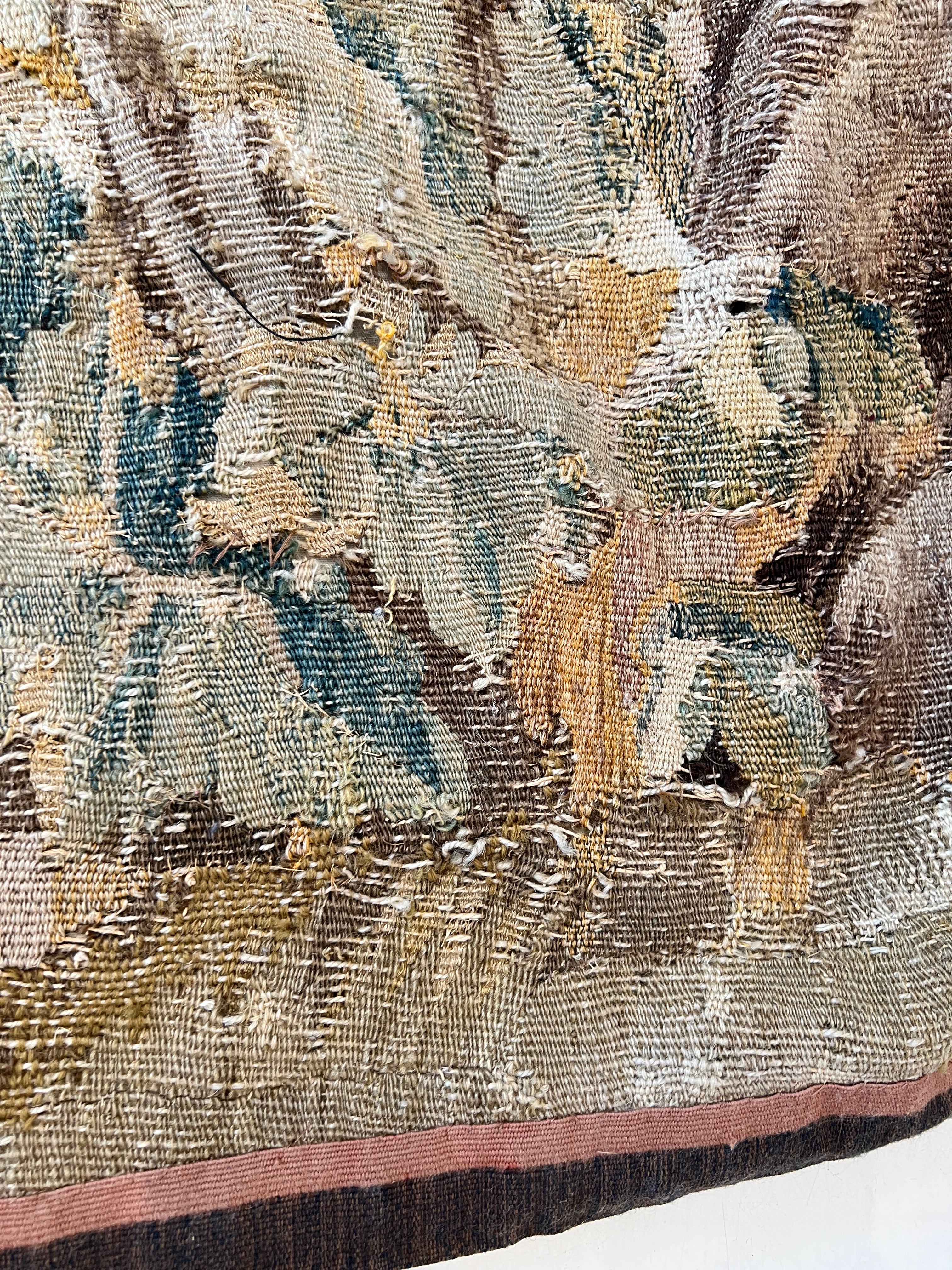 18th/19th Century Landscape European Tapestry Fragment