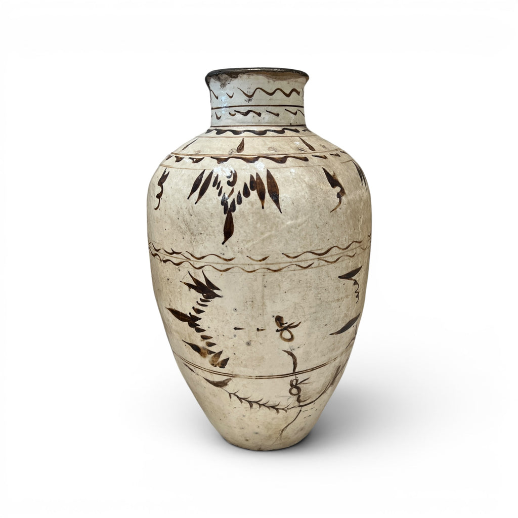 Antique Cizhou Chinese Wine Jar - Medium