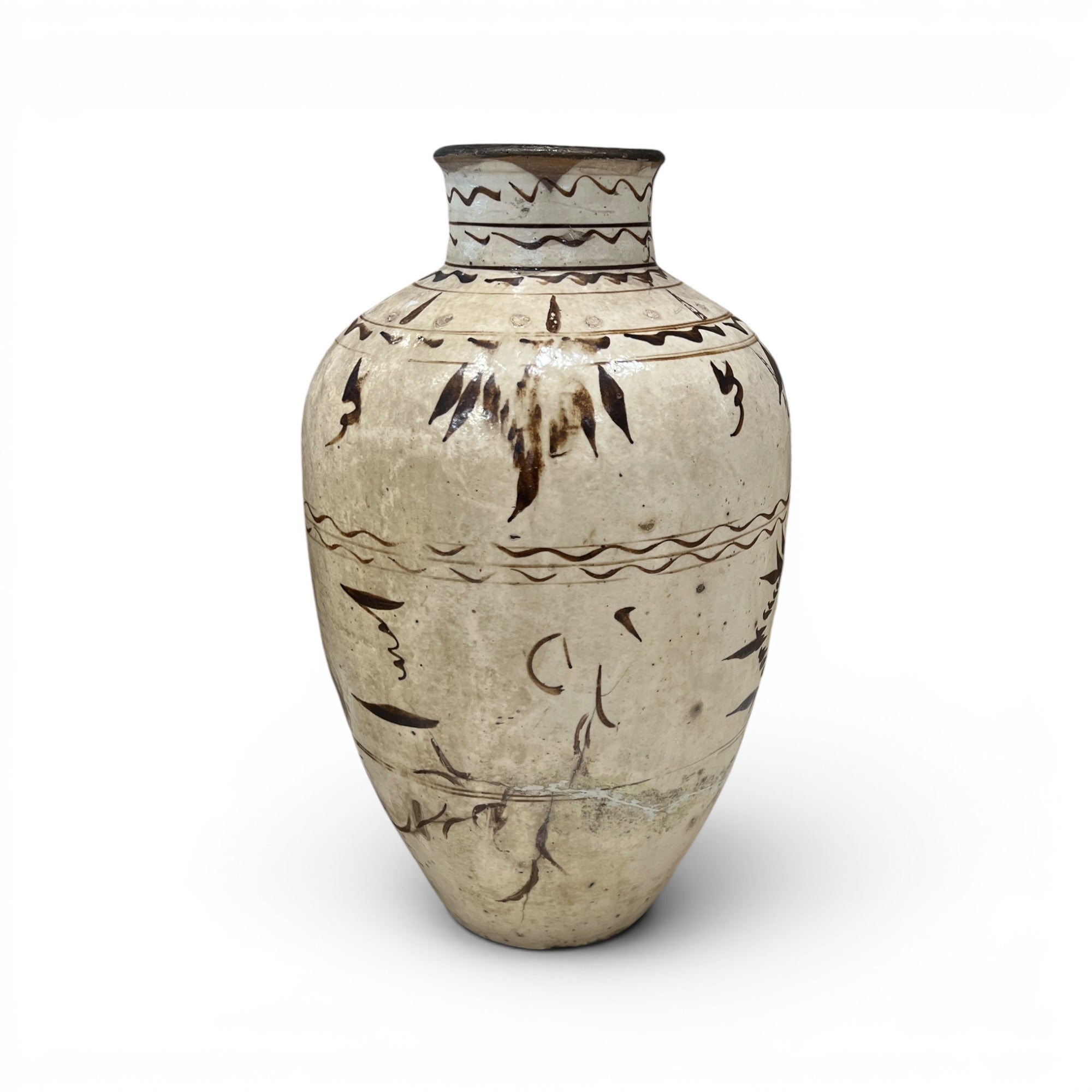 Antique Cizhou Chinese Wine Jar - Medium