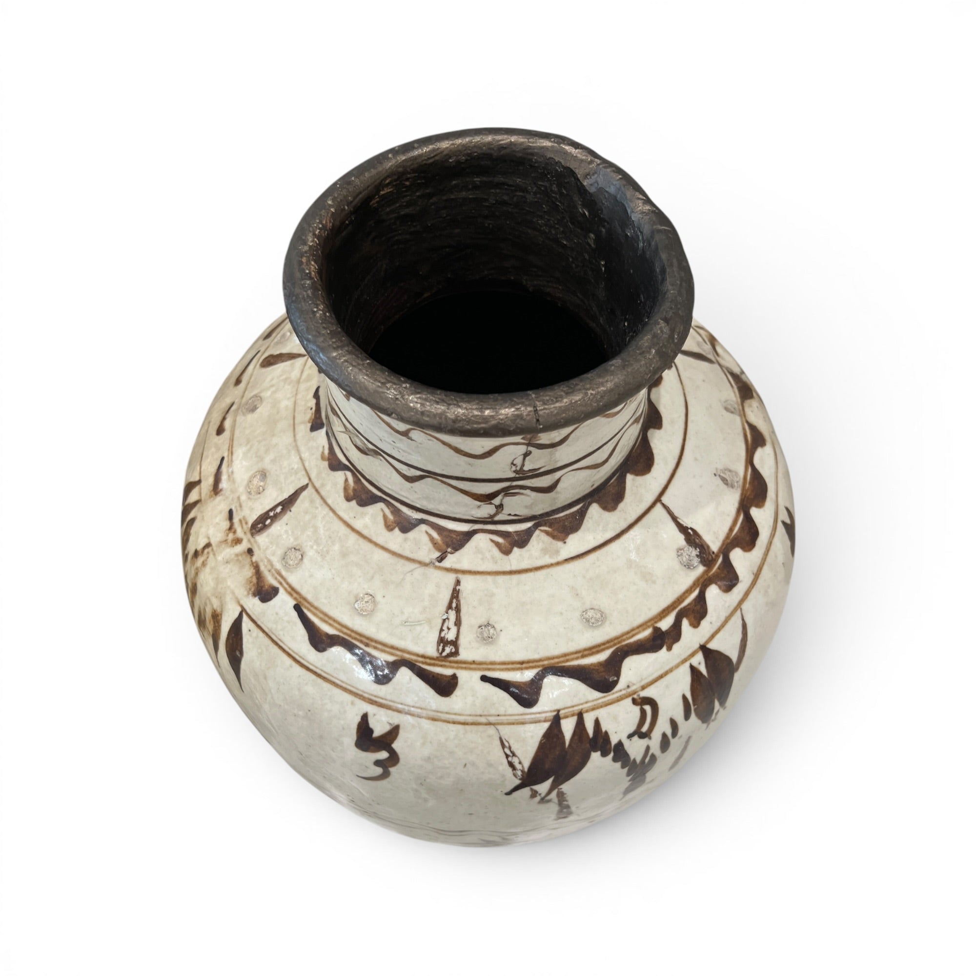Antique Cizhou Chinese Wine Jar - Medium