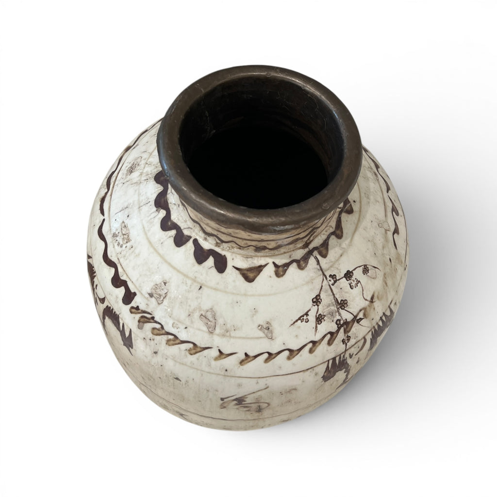 Antique Cizhou Chinese Wine Jar - Medium