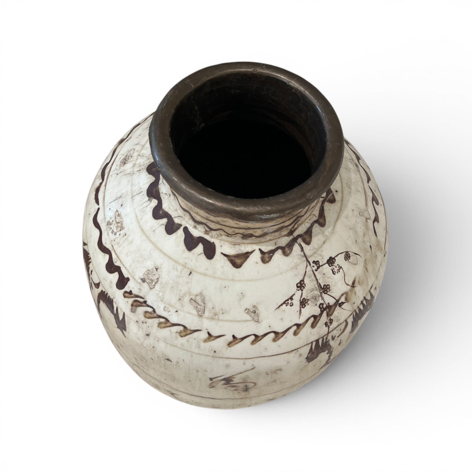 Antique Cizhou Chinese Wine Jar - Medium