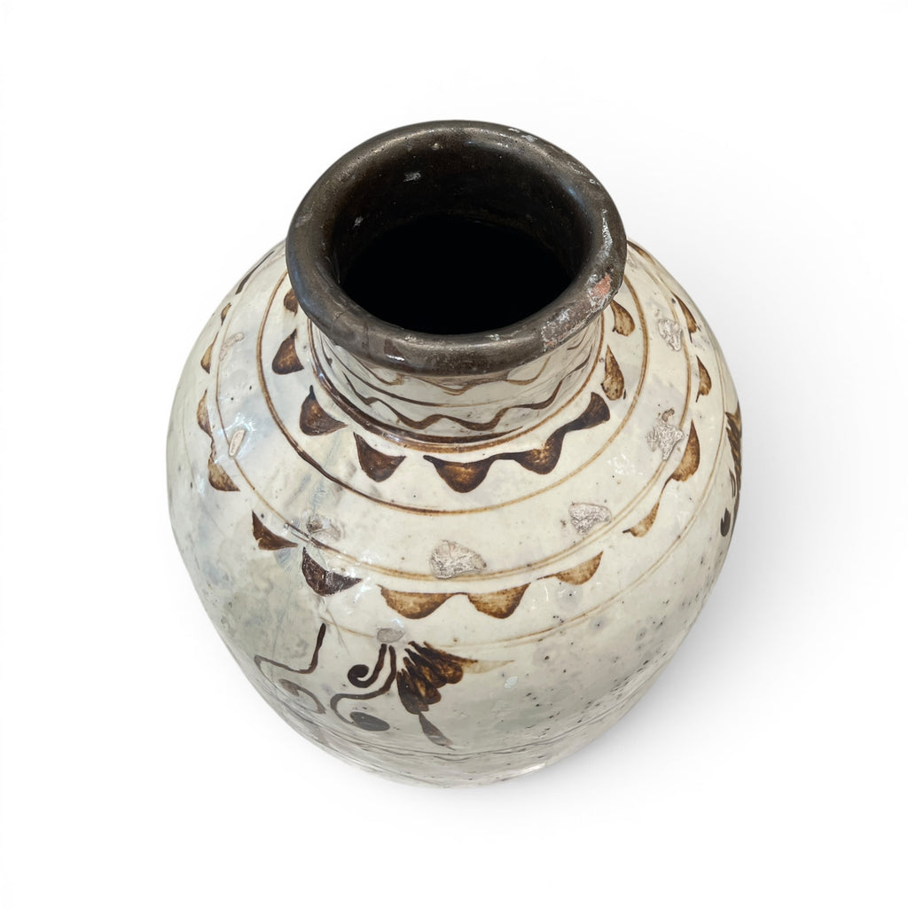 Antique Cizhou Chinese Wine Jar - Medium