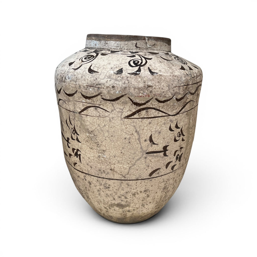 Antique Cizhou Chinese Wine Jar - Large