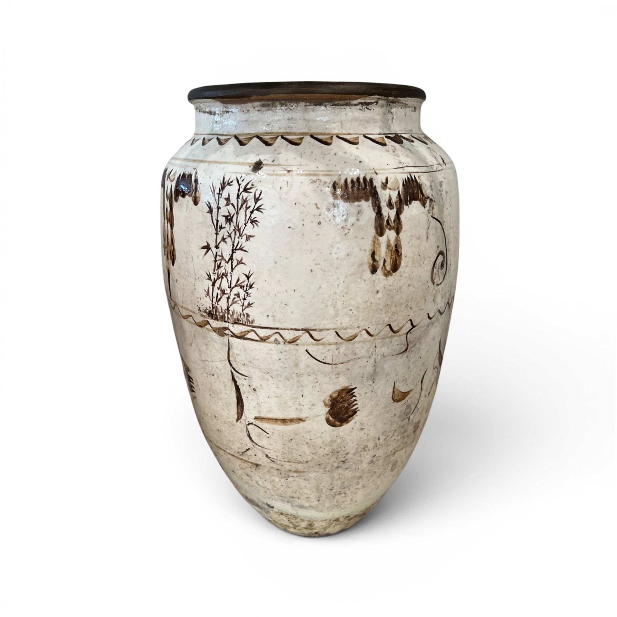 Antique Cizhou Chinese Wine Jar - Large