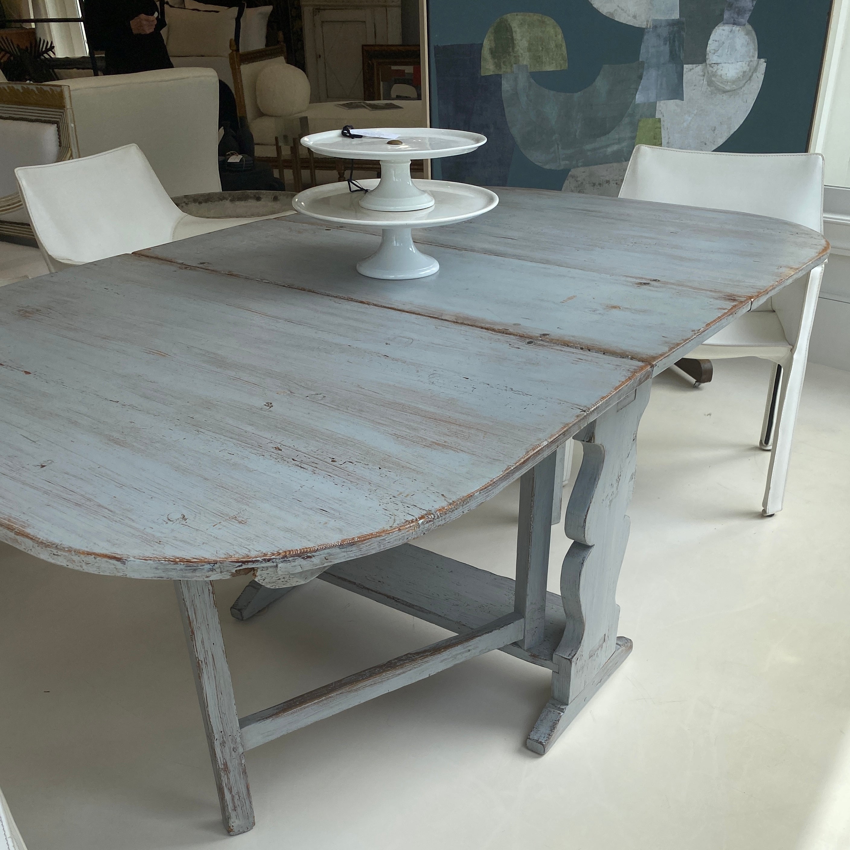 19th Century Gustavian Dropleaf Dining Table