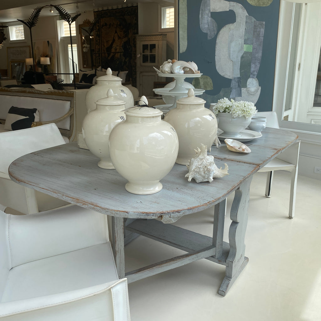 19th Century Gustavian Dropleaf Dining Table
