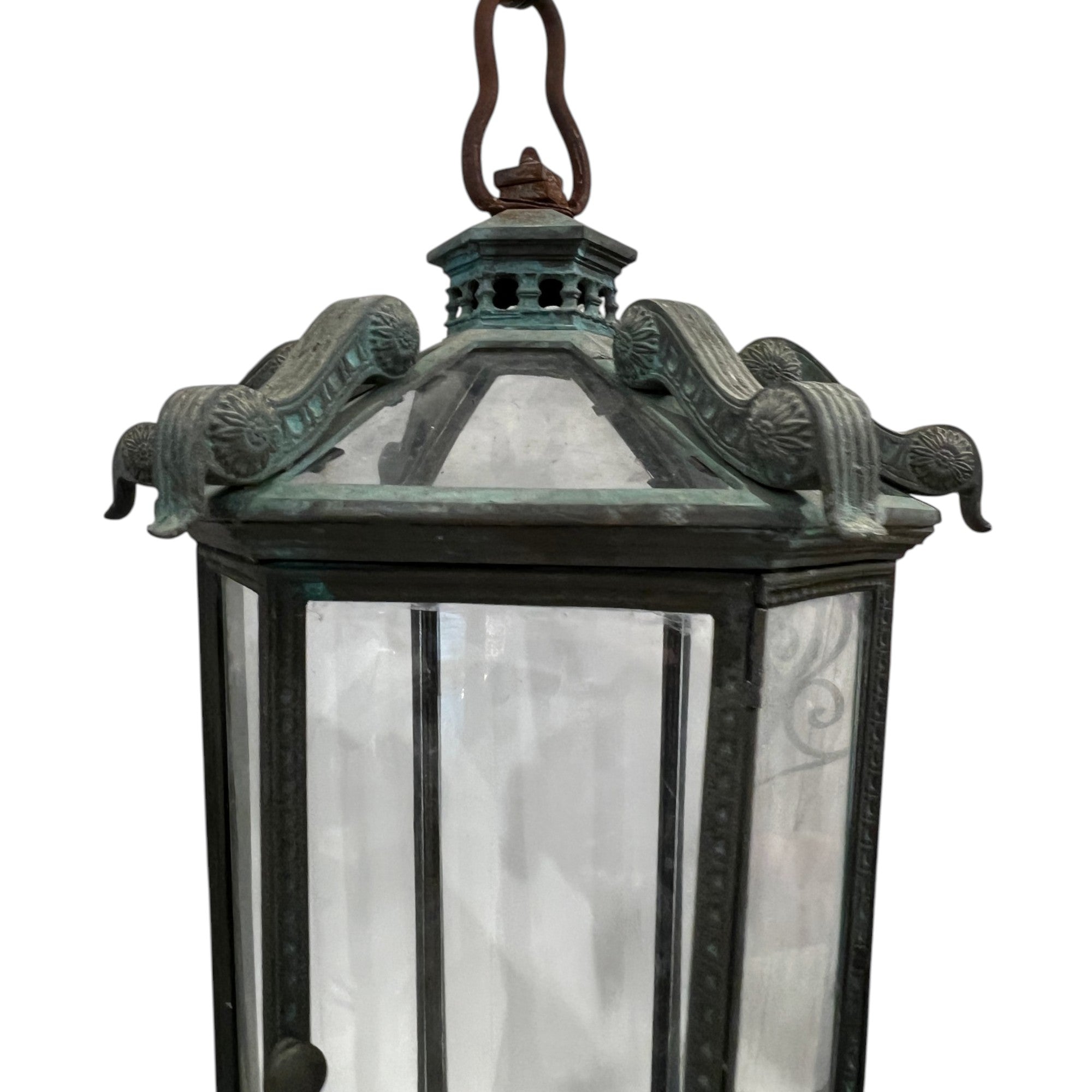 19th Century Italian Pair of Bronze Lanterns