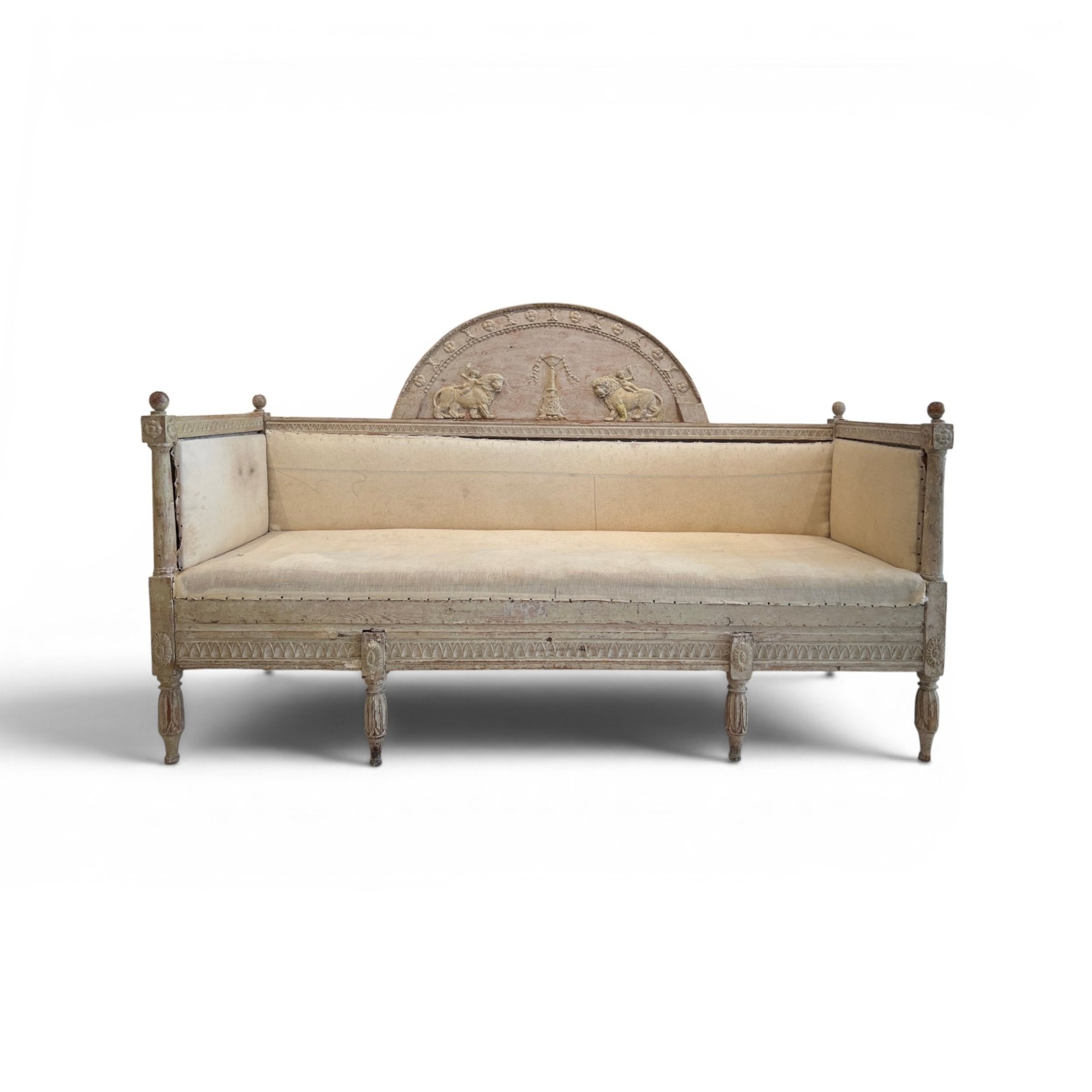 Antique Swedish Neoclassical Bench