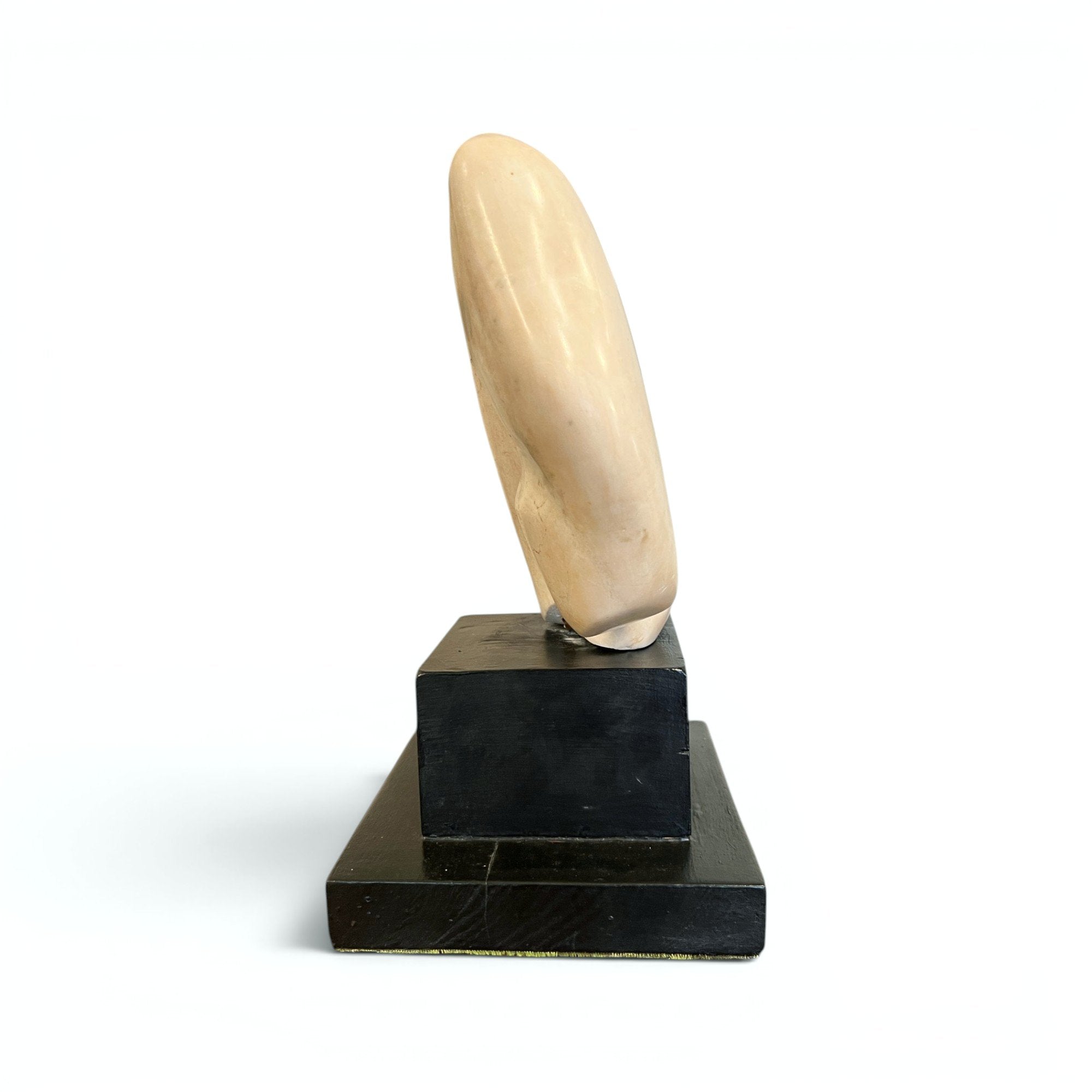 Augusto Ortego Escobedo Abstract Marble Sculpture, Signed 1988
