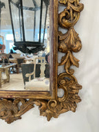 19th Century French Antique Rococo Giltwood Mirror