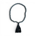 Black Wood Prayer Beads with Tassel