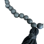 Black Wood Prayer Beads with Tassel