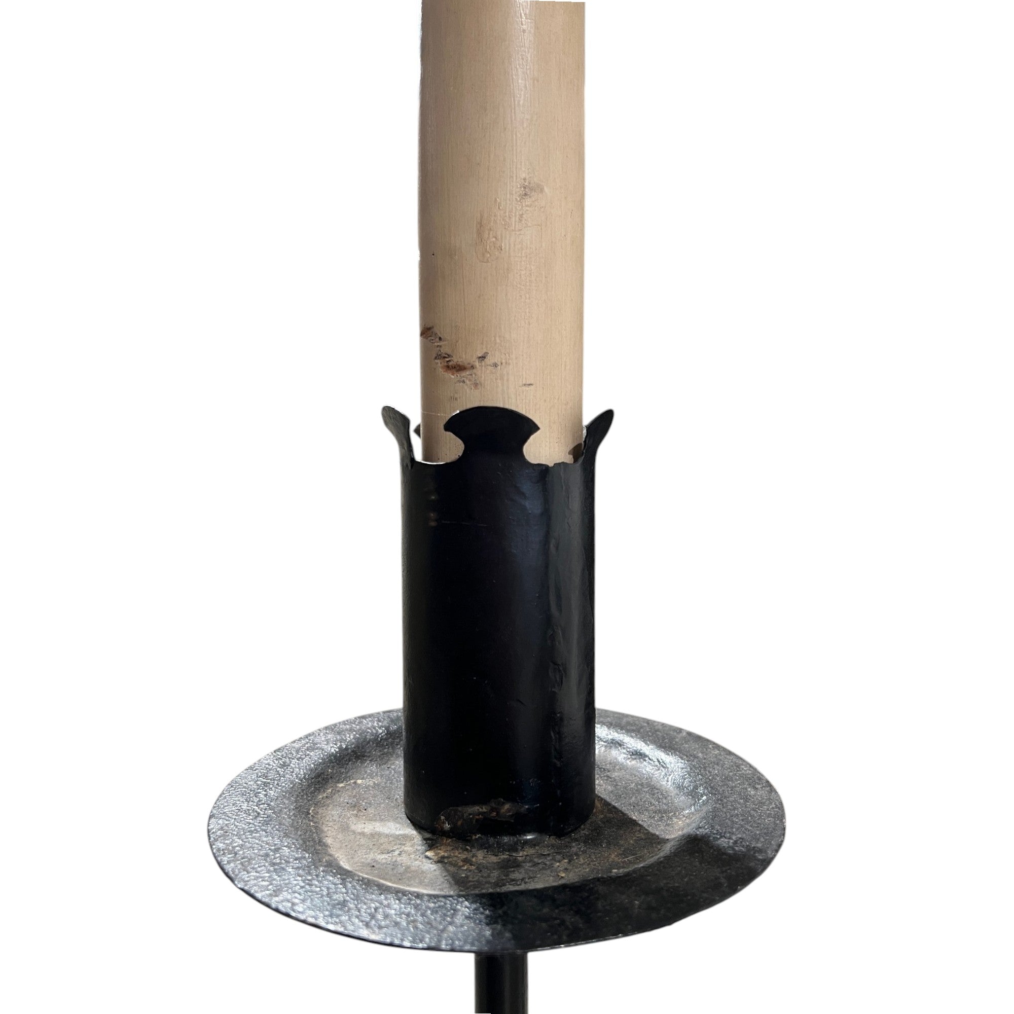 Pair of Spanish Black Iron Antique Floor Lamps