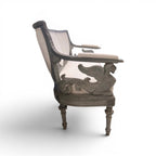 19th Century Swedish Bench with Griffons