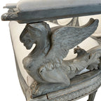 19th Century Swedish Bench with Griffons