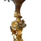 19th Century Pair of Louis XV Style Large Gilded Ormolu 5 Light Candelabras