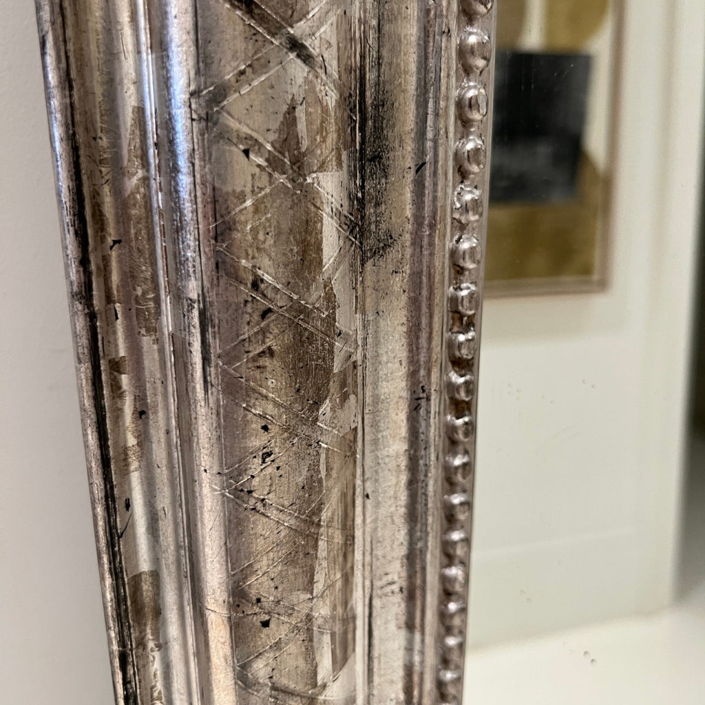 19th Century Louis Philippe Silverleaf Mirror - Large Scale