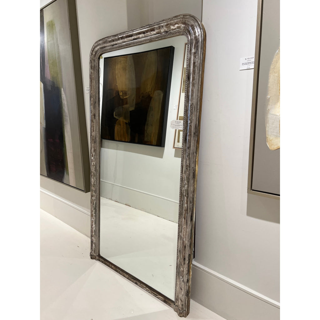 19th Century Louis Philippe Silverleaf Mirror - Large Scale