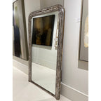 19th Century Louis Philippe Silverleaf Mirror - Large Scale