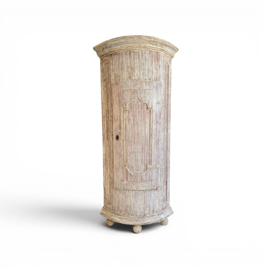 18th Century Swedish Baroque Corner Cabinet