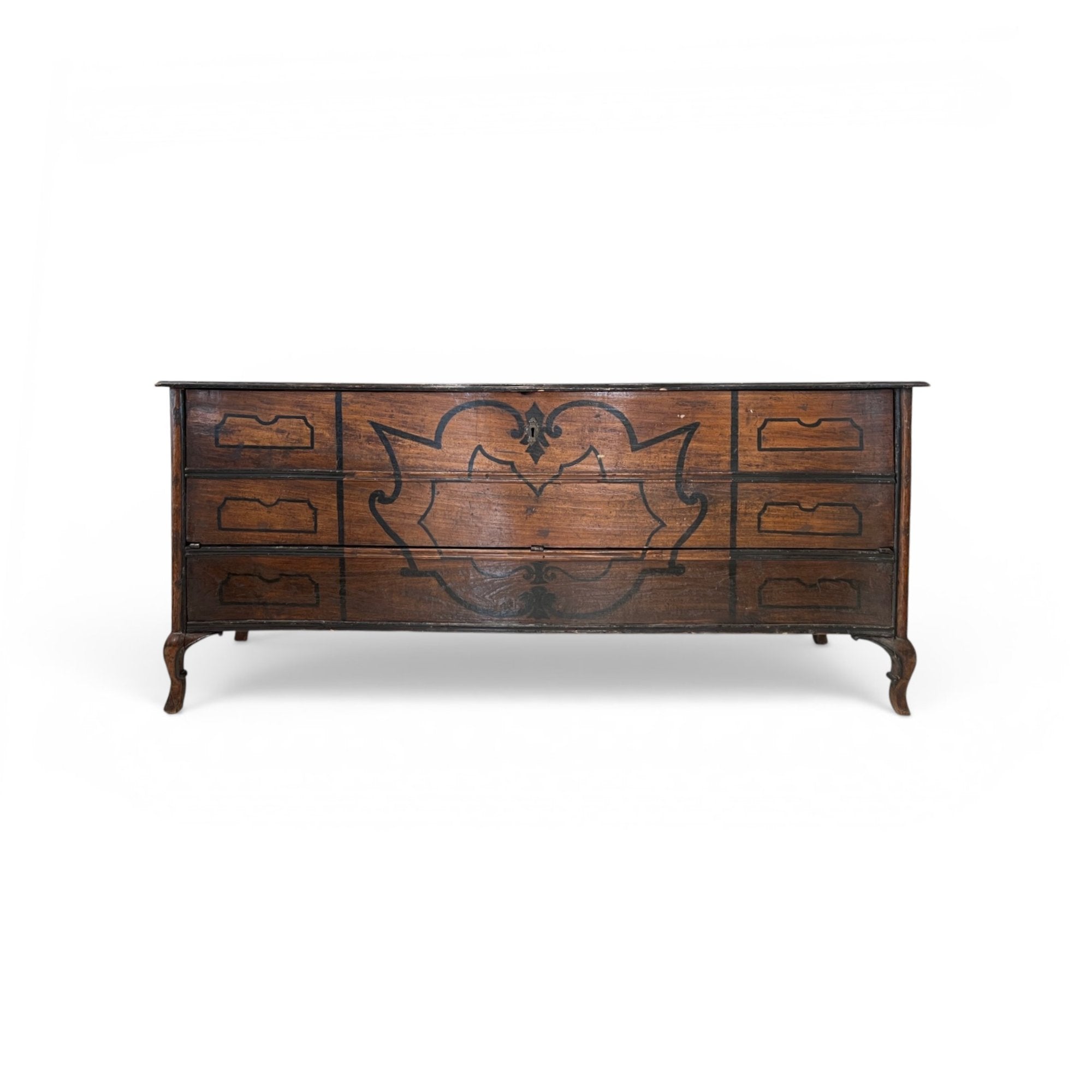 18th Century Venetian Buffet or Cabinet with Ebonized Inlay