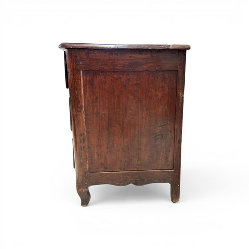 18th Century French Louis XV Walnut Chest or Commode with Original Bronze Hardware
