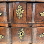 18th Century French Louis XV Walnut Chest or Commode with Original Bronze Hardware
