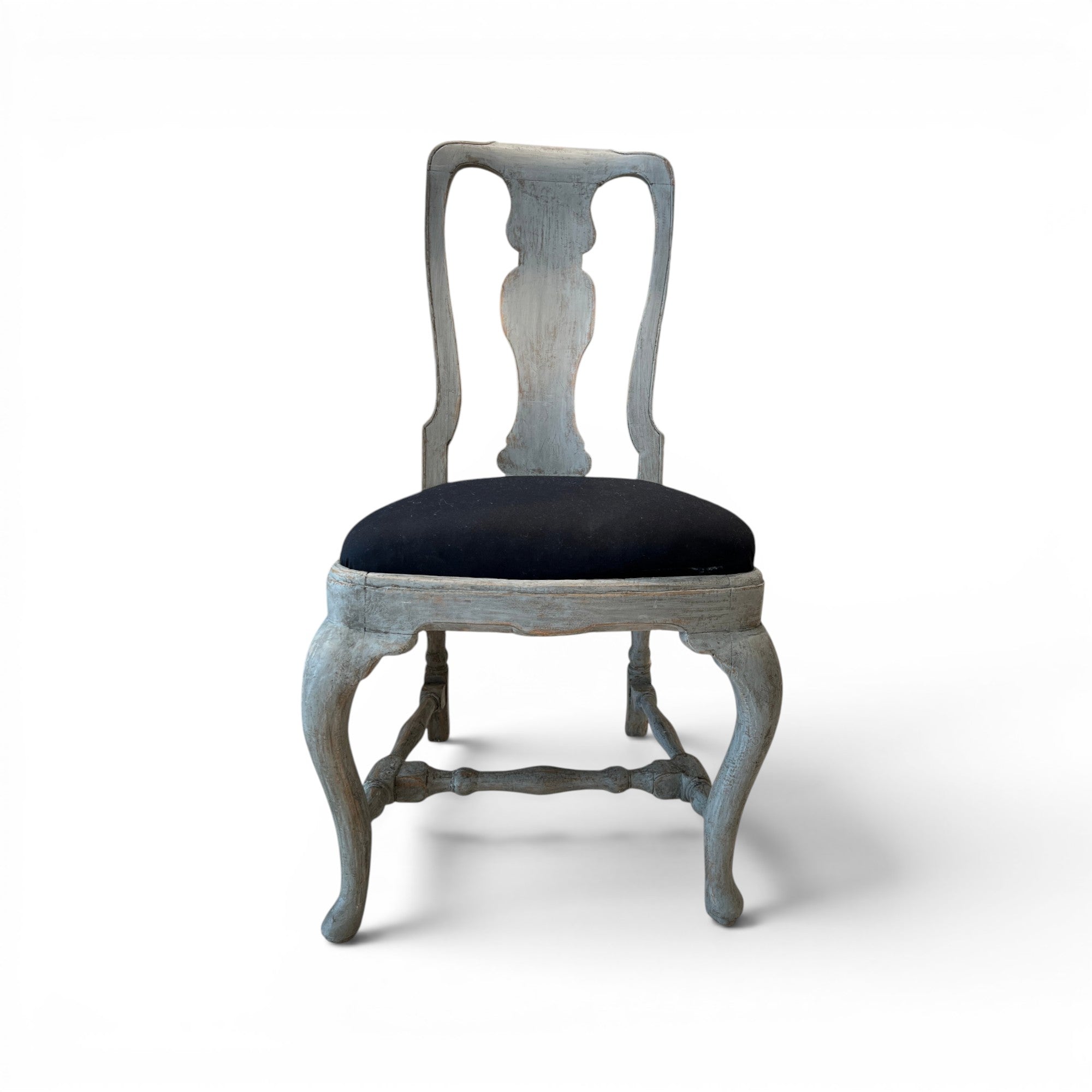 18th Century Swedish Rococo Set of 8 Chairs